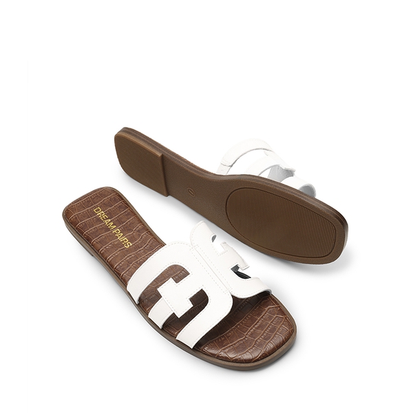 Comfort Slip Resistance Slide Sandals - WHITE - 3