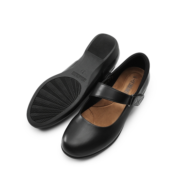 Wide-Toe Comfort Chic Flats - BLACK - 2