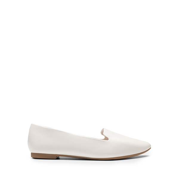 Women's Soft Slip-On Pointed Toe Flats - WHITE - 1