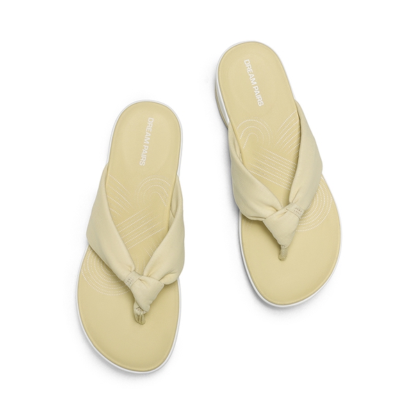 Comfortable Lightweight Anti-Slip Flip-Flops - BEIGE - 4