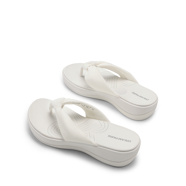 Comfortable Lightweight Anti-Slip Flip-Flops - WHITE - 3