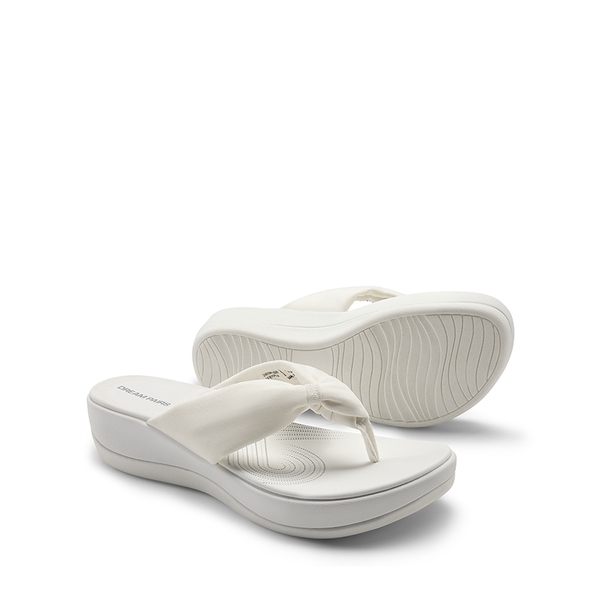 Comfortable Lightweight Anti-Slip Flip-Flops - WHITE - 2