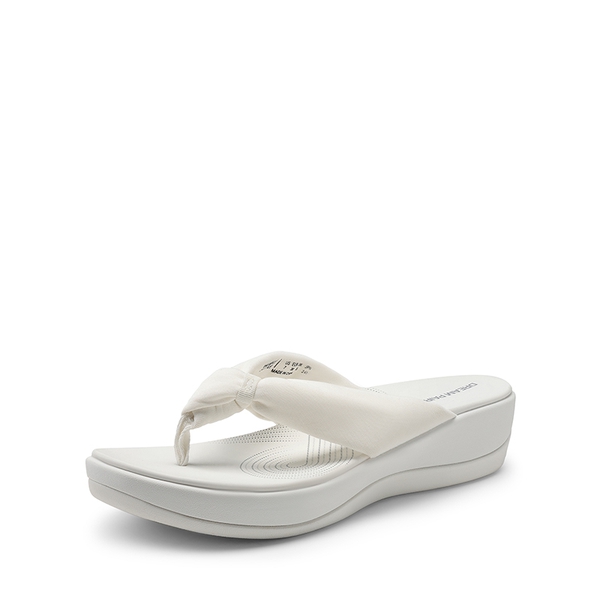 Comfortable Lightweight Anti-Slip Flip-Flops - WHITE -  0