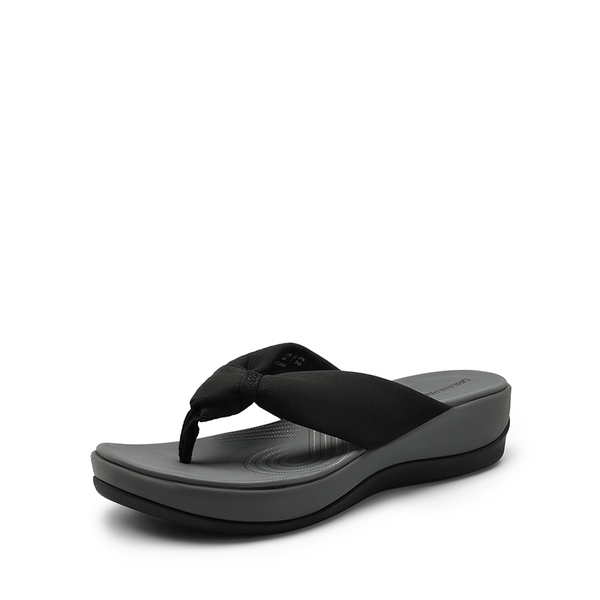 Comfortable Lightweight Anti-Slip Flip-Flops - BLACK/GREY -  0
