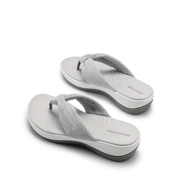 Comfortable Lightweight Anti-Slip Flip-Flops - GREY - 3