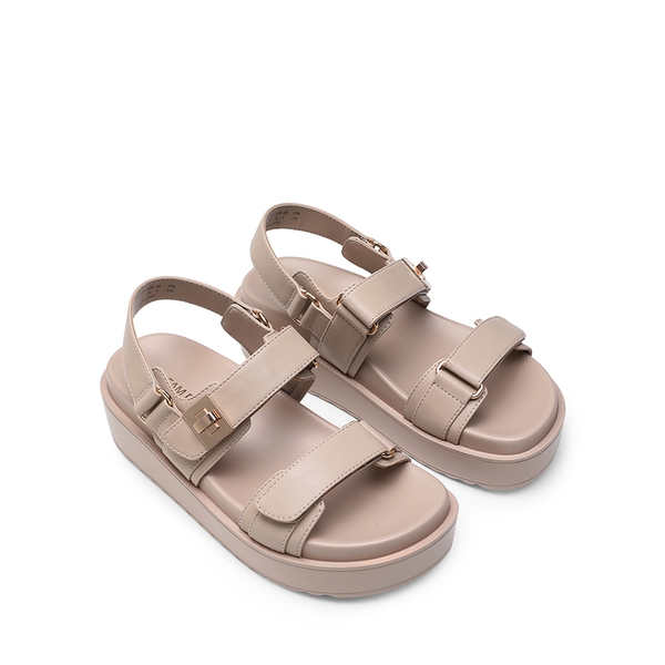 Comfort Arch Support Platform Casual Sandals - NUDE - 4