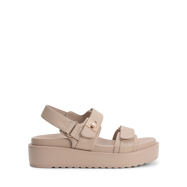 Comfort Arch Support Platform Casual Sandals - NUDE - 1