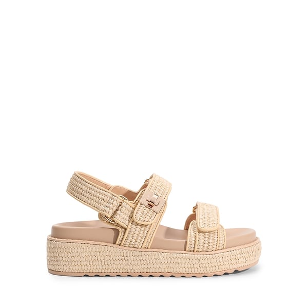 Comfort Arch Support Platform Casual Sandals - NATURAL - 1