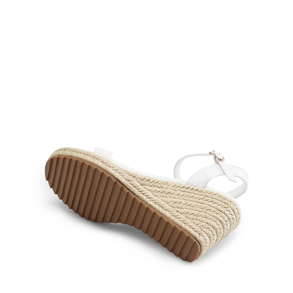 Round Toe Non-Slip Wedge Heels - WHITE - 4