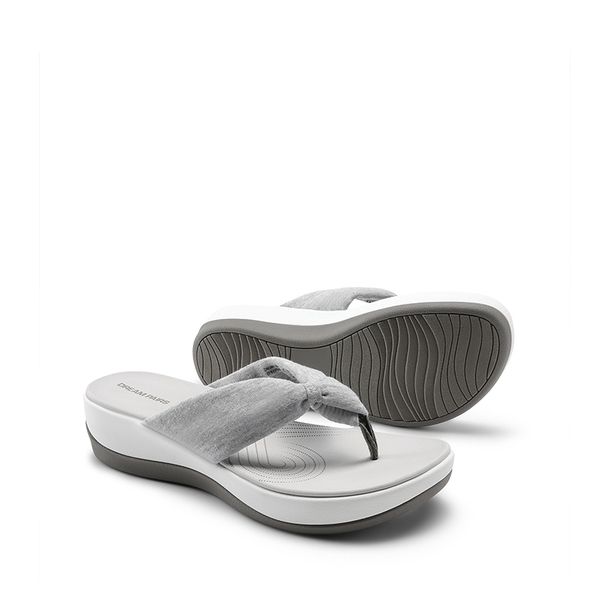 Comfortable Lightweight Anti-Slip Flip-Flops - GREY - 2