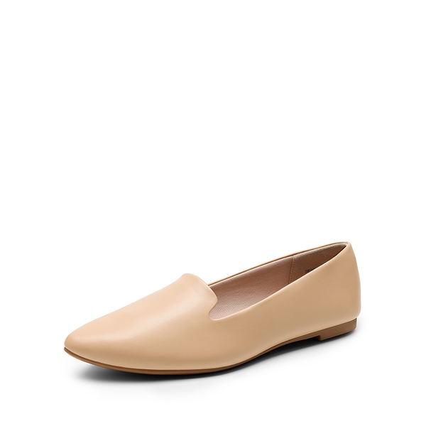 Women's Soft Slip-On Pointed Toe Flats - NUDE -  0
