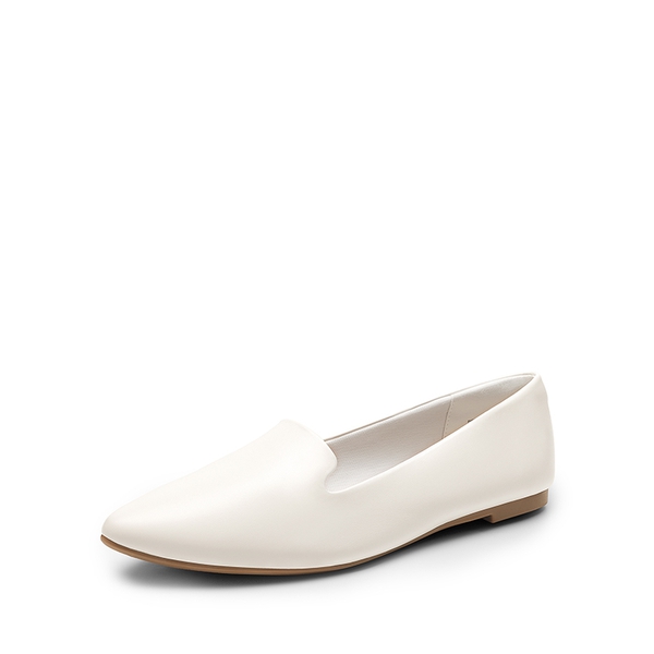 Women's Soft Slip-On Pointed Toe Flats - WHITE -  0