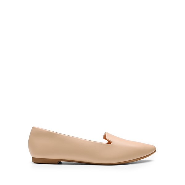 Women's Soft Slip-On Pointed Toe Flats - NUDE - 1