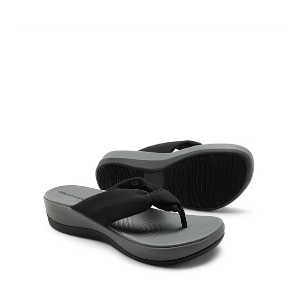 Comfortable Lightweight Anti-Slip Flip-Flops - BLACK/GREY - 2