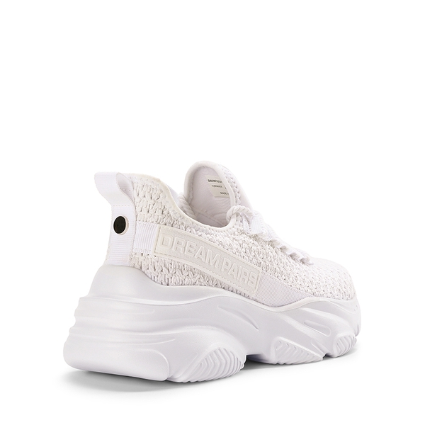 Women's Lightweight Mesh Lining Knit Sneakers - WHITE - 2