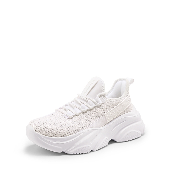 Women's Lightweight Mesh Lining Knit Sneakers - WHITE -  0