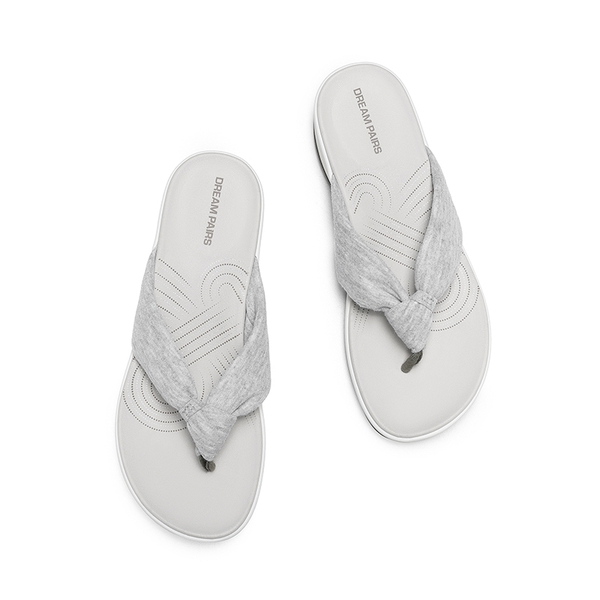 Comfortable Lightweight Anti-Slip Flip-Flops - GREY - 4