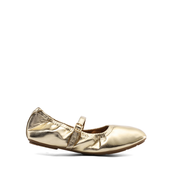 Women's Bendable Non-Slip Mary Jane Ballet Flats - GOLD - 1