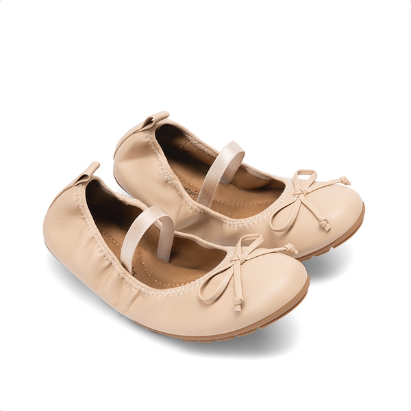 Girls’ Lightweight Versatile Ballet Flats - NUDE - 4