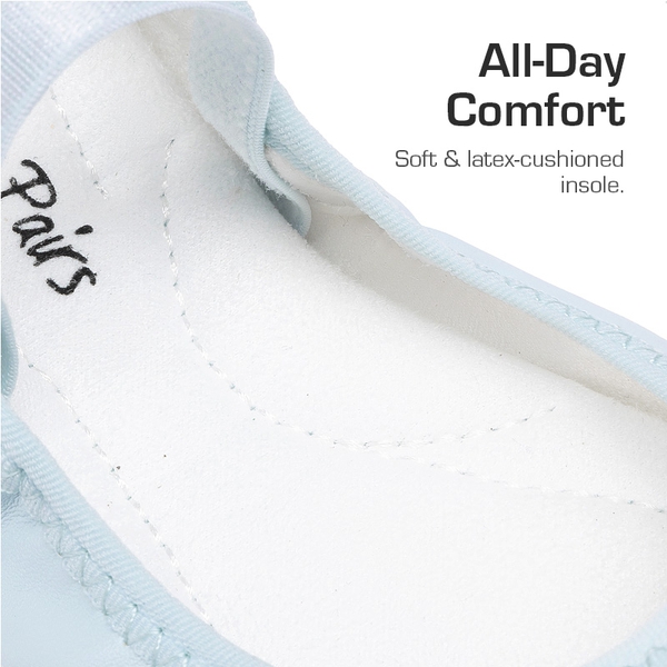 Girls’ Lightweight Versatile Ballet Flats - LIGHT BLUE - 2