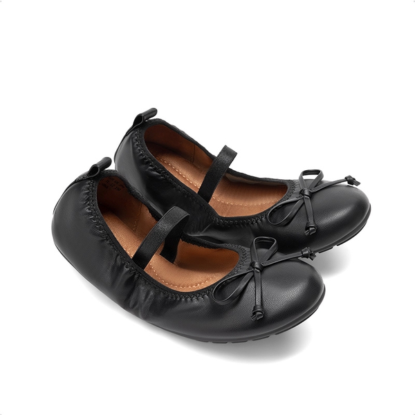 Girls’ Lightweight Versatile Ballet Flats - BLACK - 4