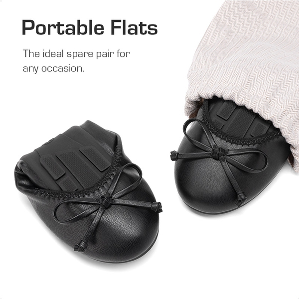 Girls’ Lightweight Versatile Ballet Flats - BLACK - 5