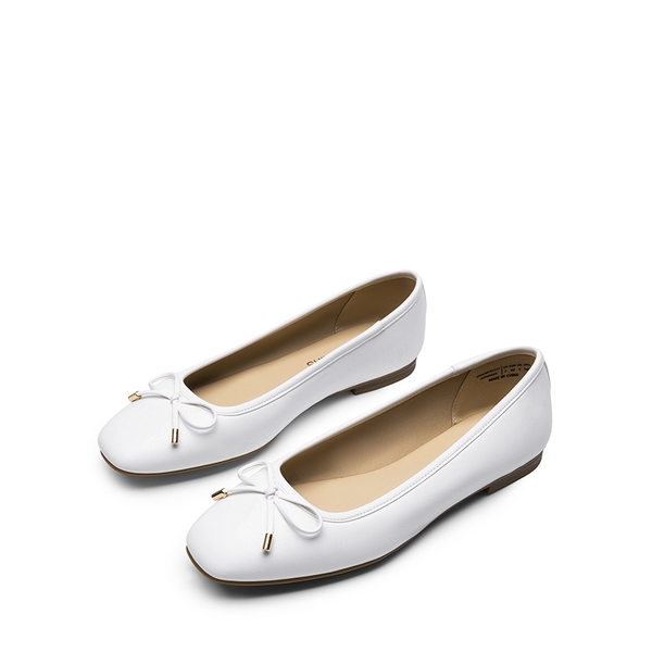 Women’s Elegant Pearl Rhinestone Flats - WHITE - 3