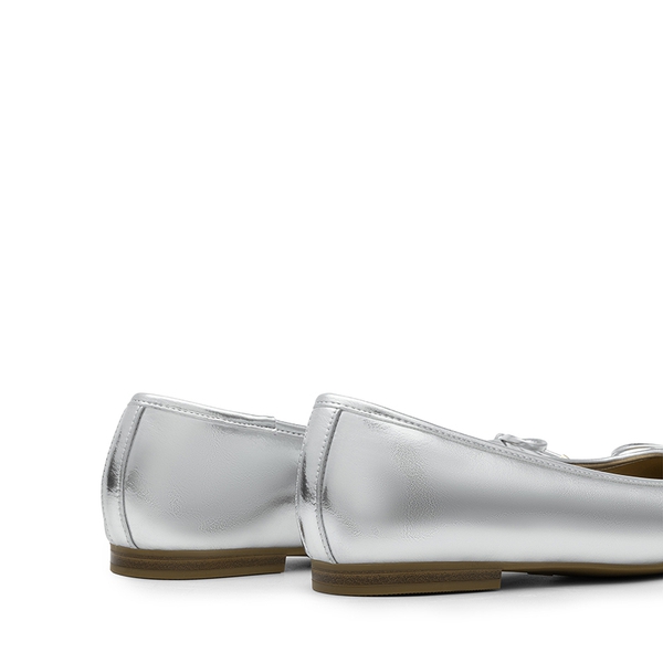 Women’s Elegant Pearl Rhinestone Flats - SILVER - 2