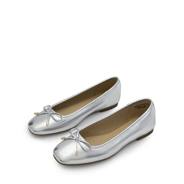 Women’s Elegant Pearl Rhinestone Flats - SILVER - 3