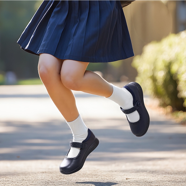 Girls’ Lightweight Star Cutout Mary Jane Shoes - NAVY - 5