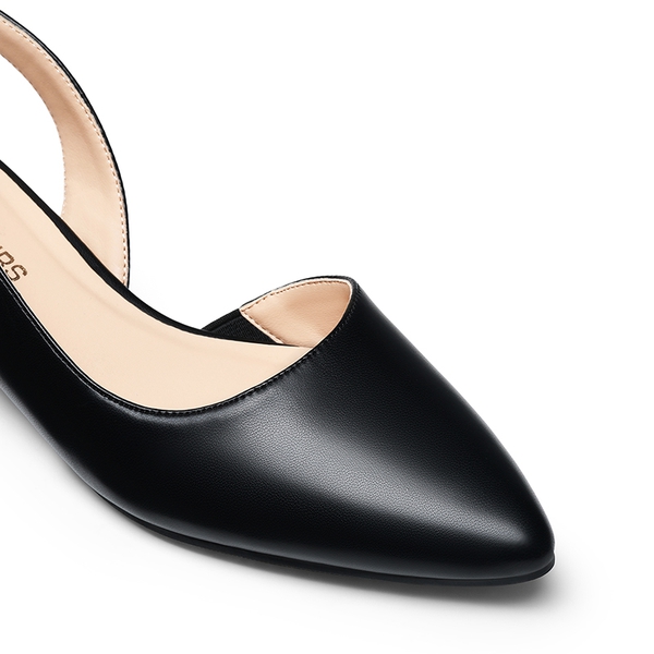 Women’s Chic Pointed Toe Slingback Pumps - BLACK - 1