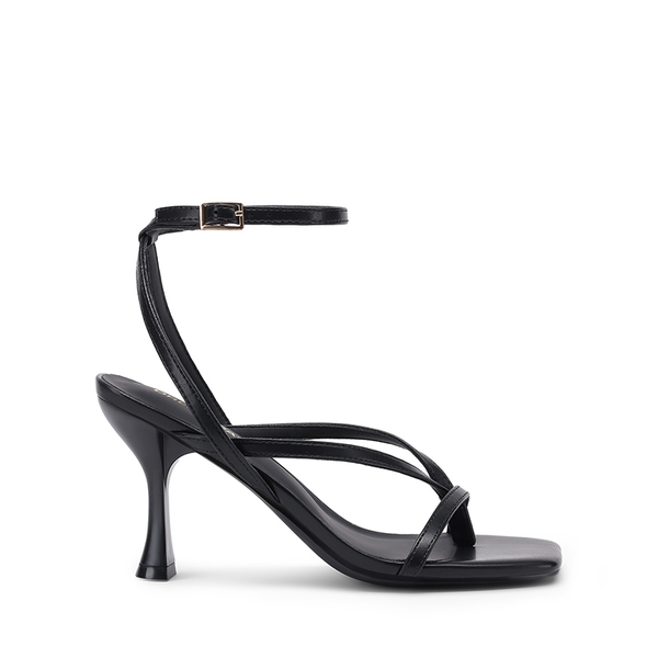 Women’s Chic Strappy Thong Stiletto Sandals - BLACK - 1