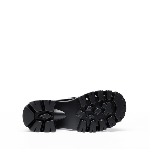 Women’s Preppy Y2K Chunky Heel Loafers - BLACK-PAT - 2