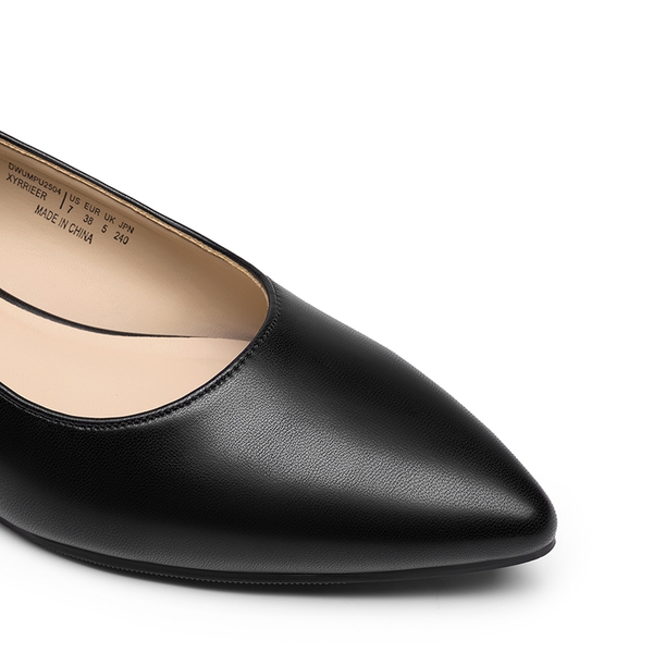 Women’s Elegant Pointed Toe Slingback Pumps - BLACK - 4