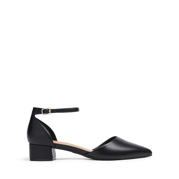 Women’s Chic D’Orsay Block Heel Dress Shoes - BLACK-PU - 2