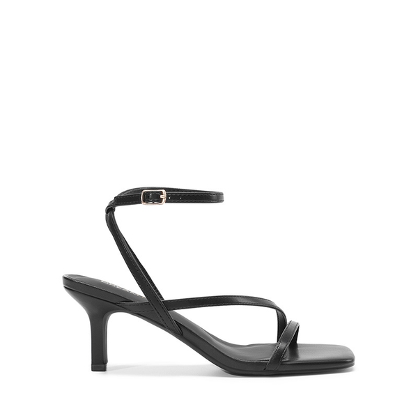 Women’s Strappy Stiletto Heel Sandals - BLACK - 2