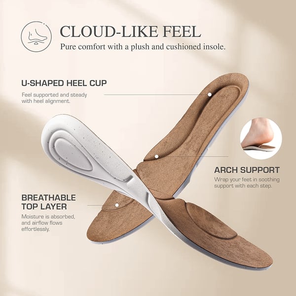 Ascenda Mary Jane Non-Slip Comfortable Flats -  [Josephine] - BROWN - 4