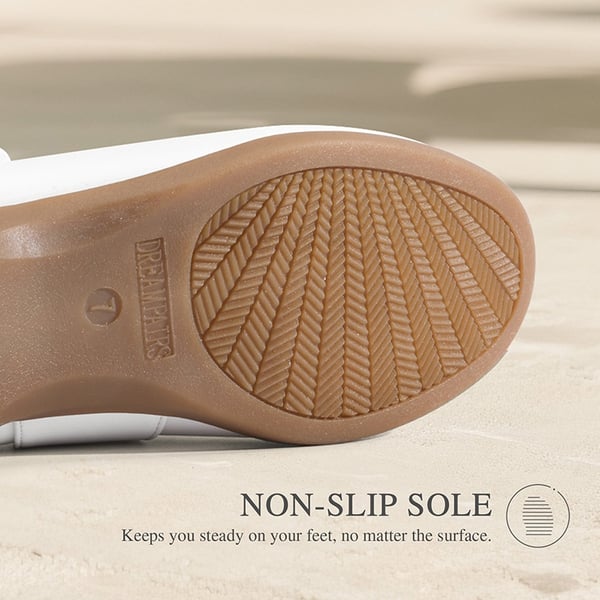 [Euphemia] Mary Jane Non-Slip Comfortable Flats - WHITE - 5