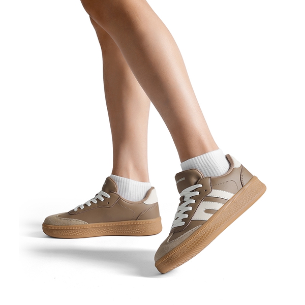 Women’s Retro Casual Walking Sneakers - BROWN - 7