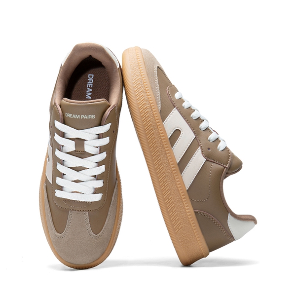 Women’s Retro Casual Walking Sneakers - BROWN - 6