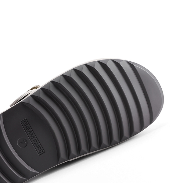 Women’s Adjustable Faux Suede Clogs - GREY - 4