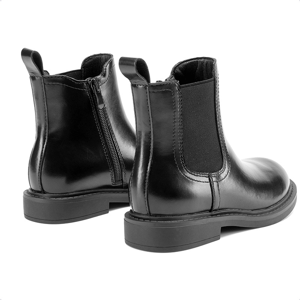 Girls’ Classic Lightweight Non-Slip Ankle Boots - BLACK - 2