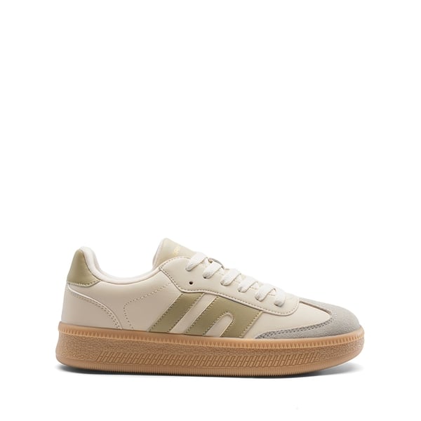 Women’s Retro Casual Walking Sneakers - BEIGE - 1