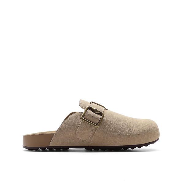 Women’s Adjustable Faux Suede Clogs - APRICOT - 1