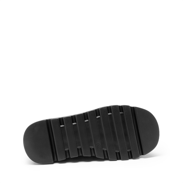 Women’s Chunky Platform Ankle Boots - BLACK-PU - 3
