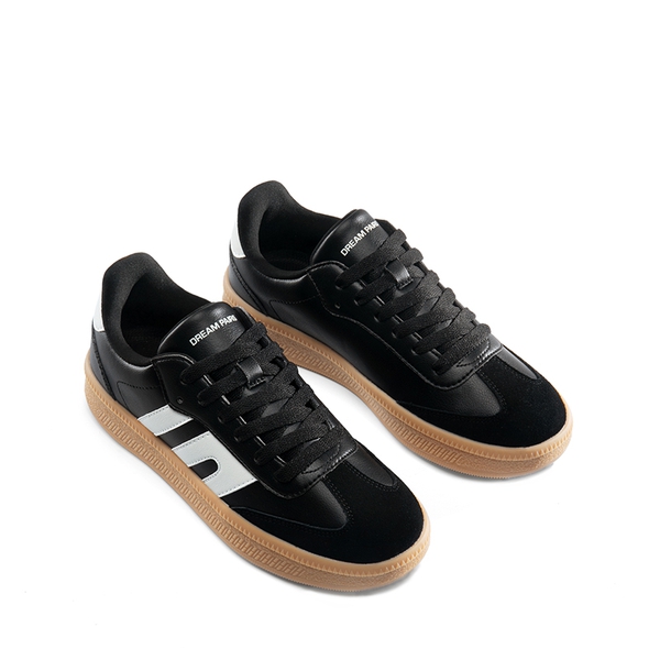 Women’s Retro Casual Walking Sneakers - BLACK - 5