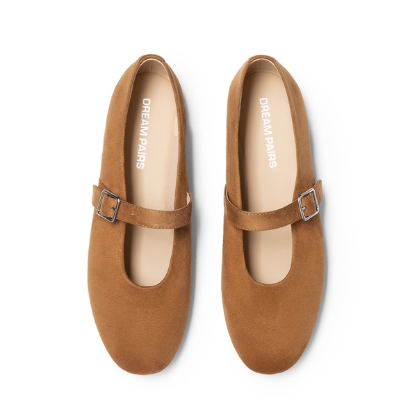 Women’s Cushioned Mary Jane Flats - KHAKI - 3