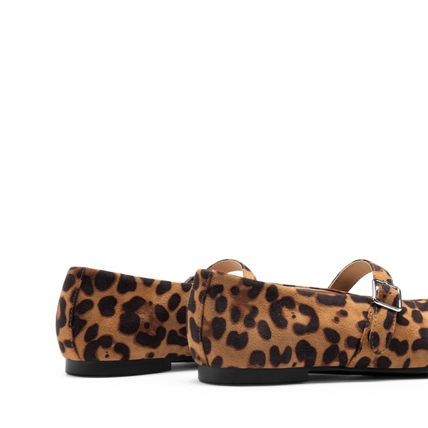 Women’s Cushioned Mary Jane Flats - LEOPARD - 4
