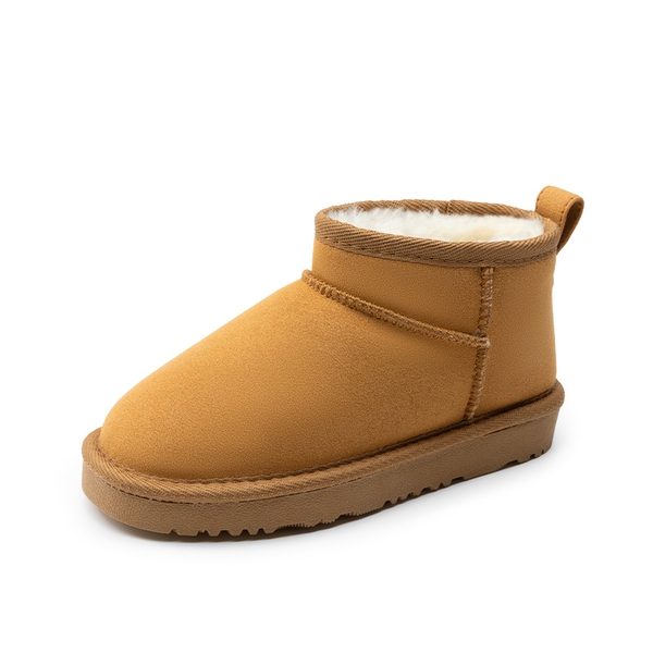 Kids’ Cozy Faux Suede Winter Boots - CAMEL -  0