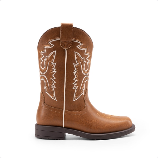 Boys’ Camouflage Western Cowboy Boots - BROWN - 1